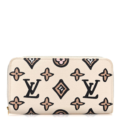 Louis Vuitton Monogram Giant Wild At Heart Zippy Wallet Creme 1 of 6