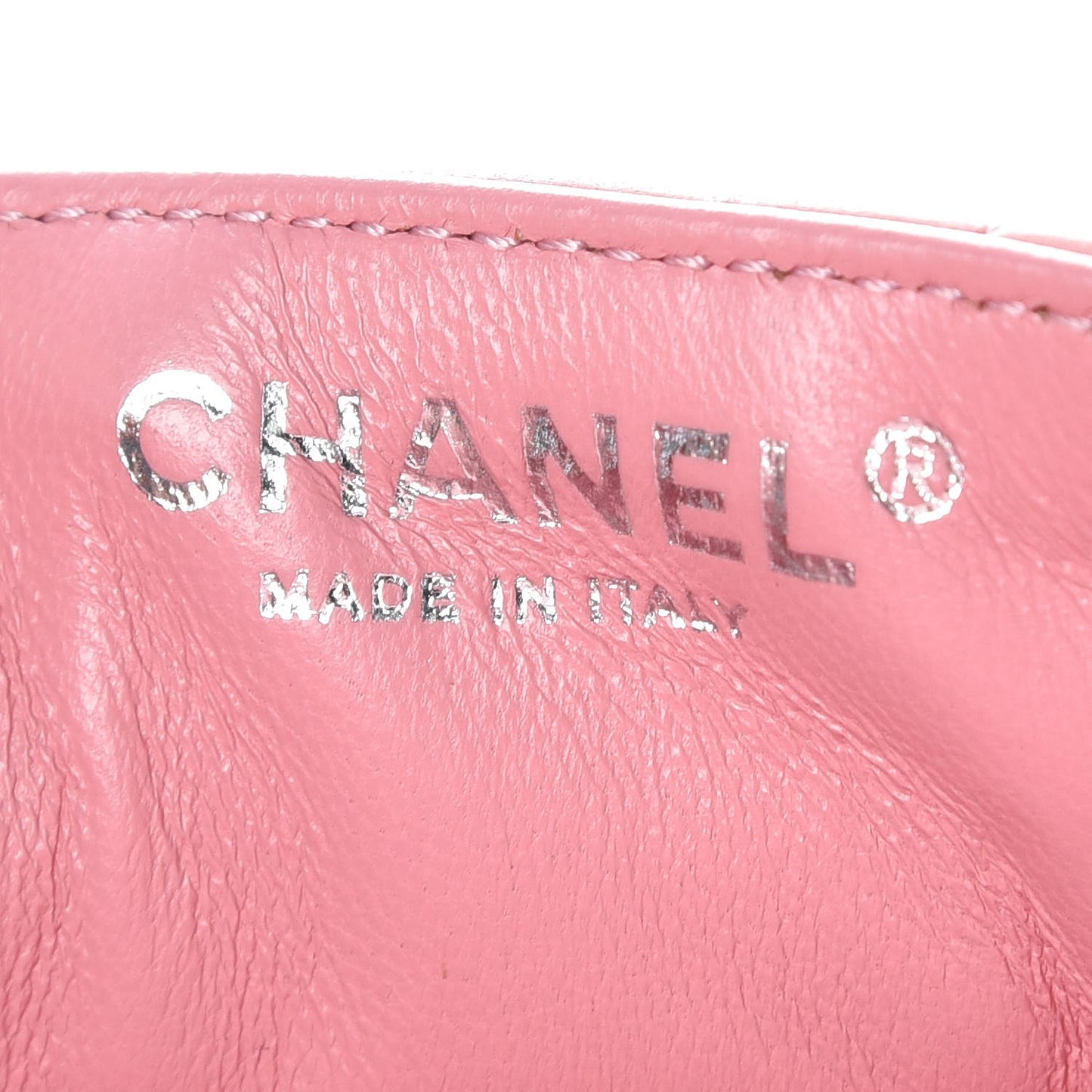 Lambskin Quilted East West Flap Pink