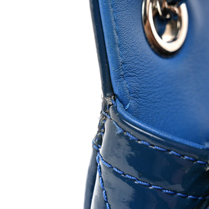 Chanel Patent Quilted Small Coco Shine Flap Blue 12 of 12