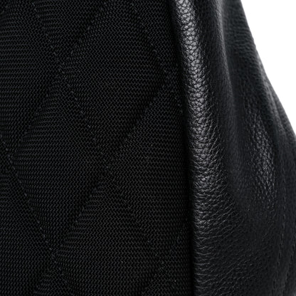 Burberry Mega Check Calfskin Abbeydale Simple Backpack Black Camel 11 of 11