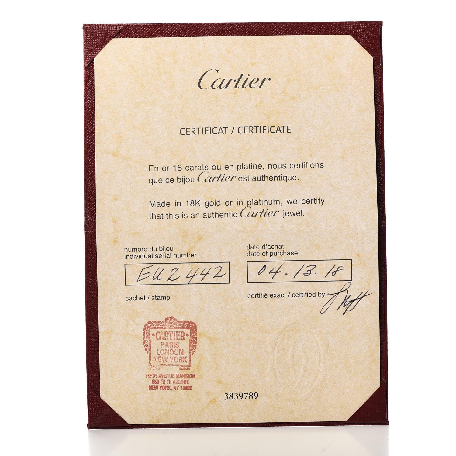 Cartier 18K Yellow Gold 3.5mm LOVE Wedding Band Ring 49 4.75 5 of 5