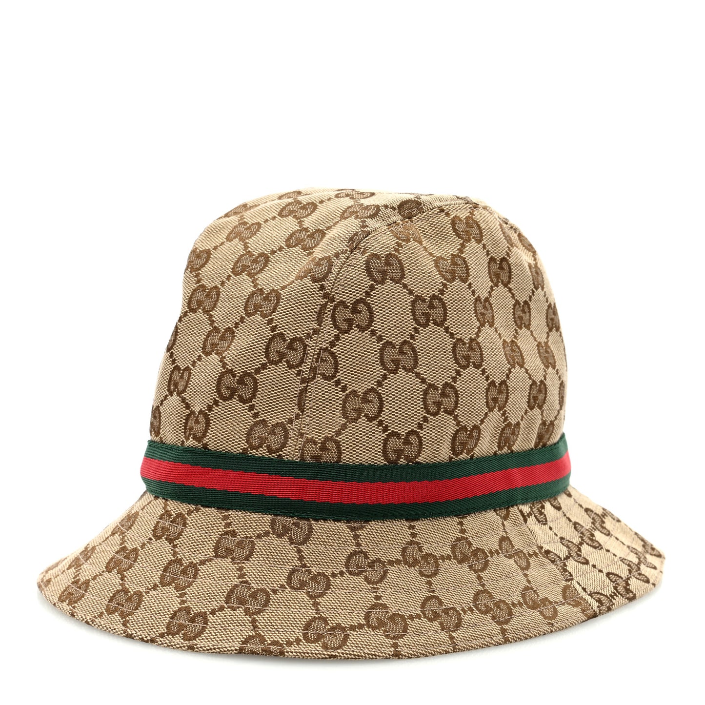 Monogram Web Bucket Hat L Brown