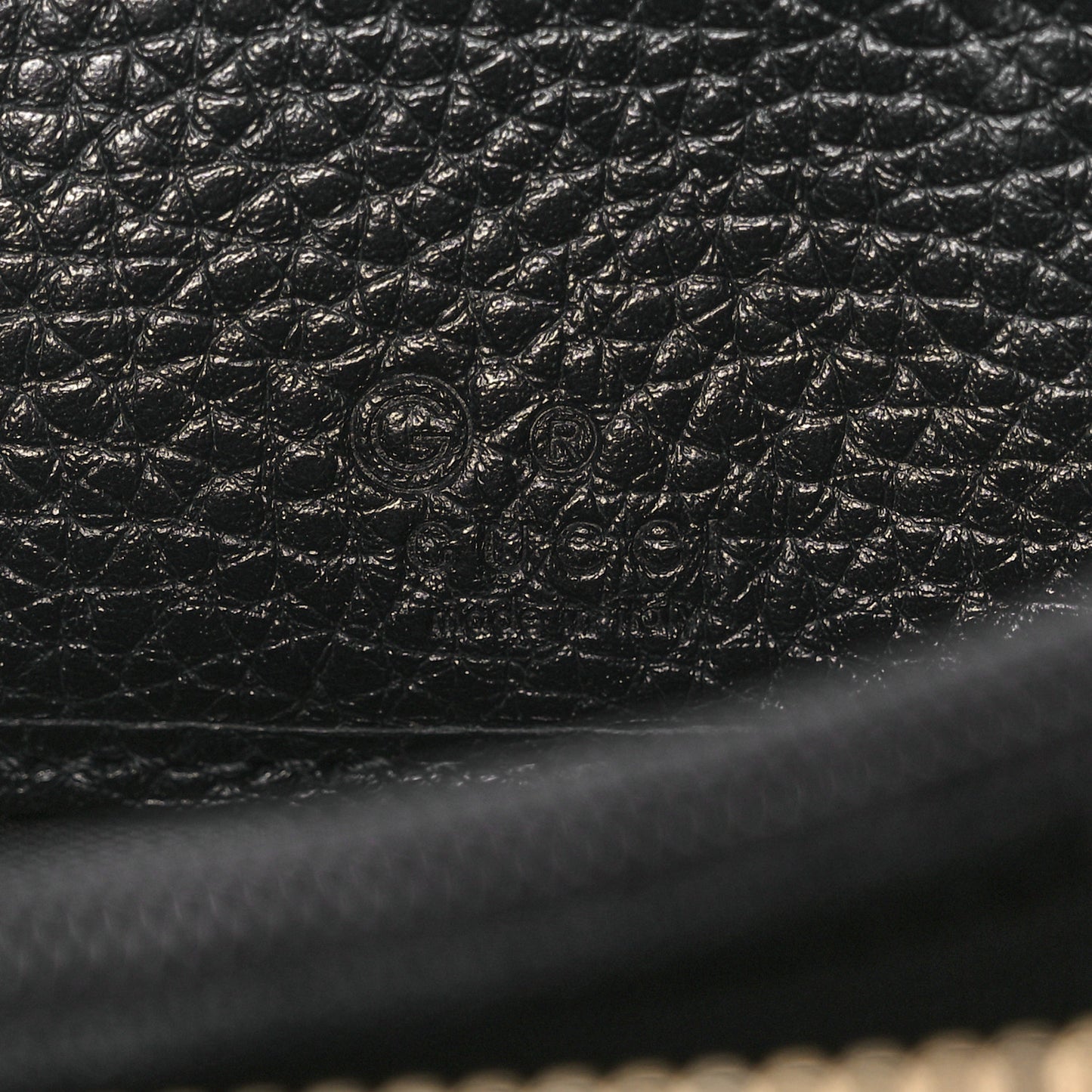 Monogram Suede Embossed Whisper PM Kohl