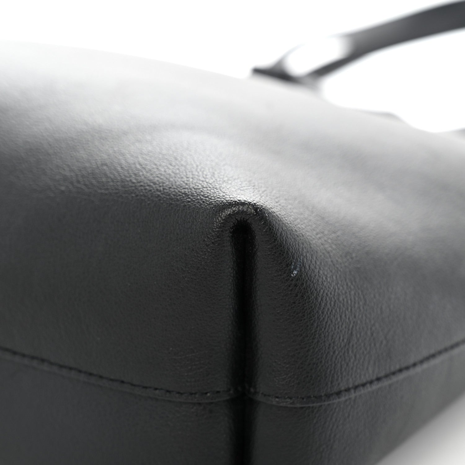 Saint Laurent Calfskin North-South Shopping Tote Black 12 of 14