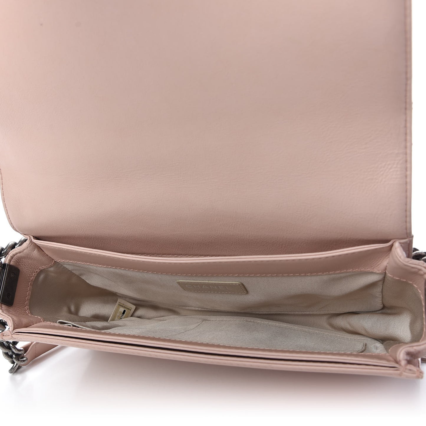 Calfskin New Medium Boy Reverso Flap Light Pink