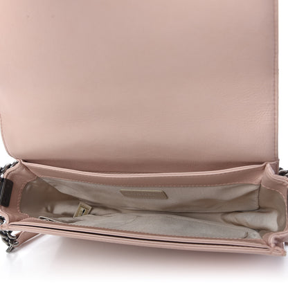Chanel Calfskin New Medium Boy Reverso Flap Light Pink 5 of 10
