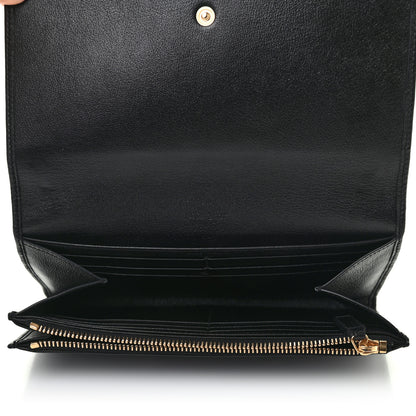 Saint Laurent Chevre Belle De Jour Flap Wallet Black 4 of 5