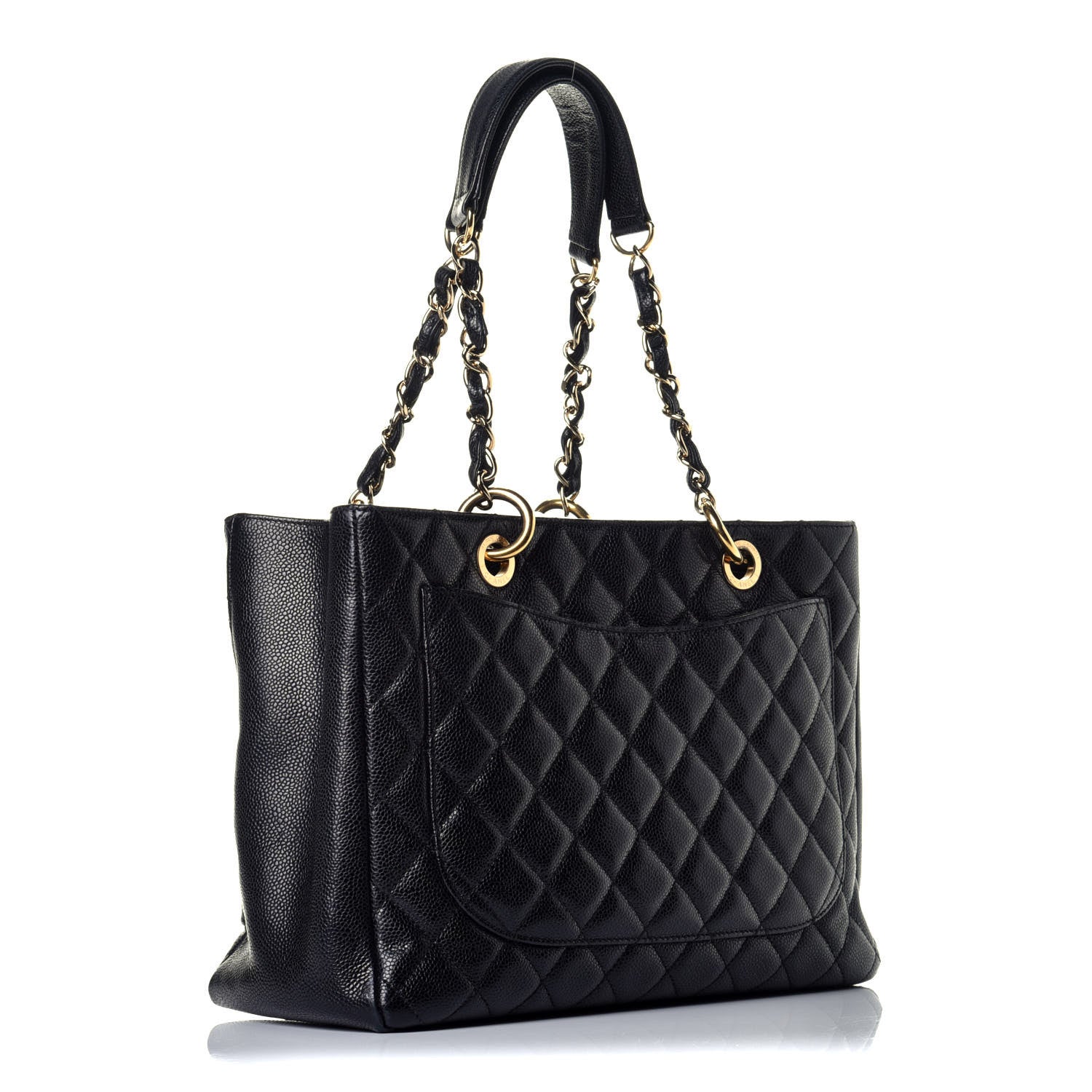 Chanel Caviar Quilted Grand Shopping Tote GST Black 3 of 10