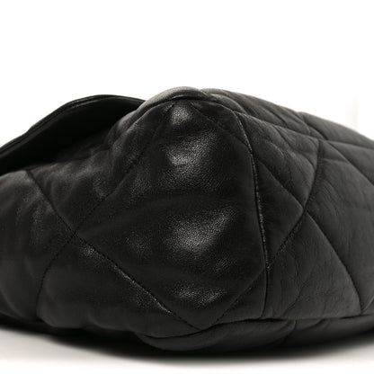 Chanel Lambskin Quilted Maxi Chanel 19 Flap Black 9 of 10