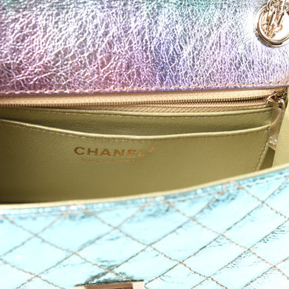 Chanel Metallic Goatskin Quilted Mini 2.55 Reissue Flap Multicolor 8 of 10