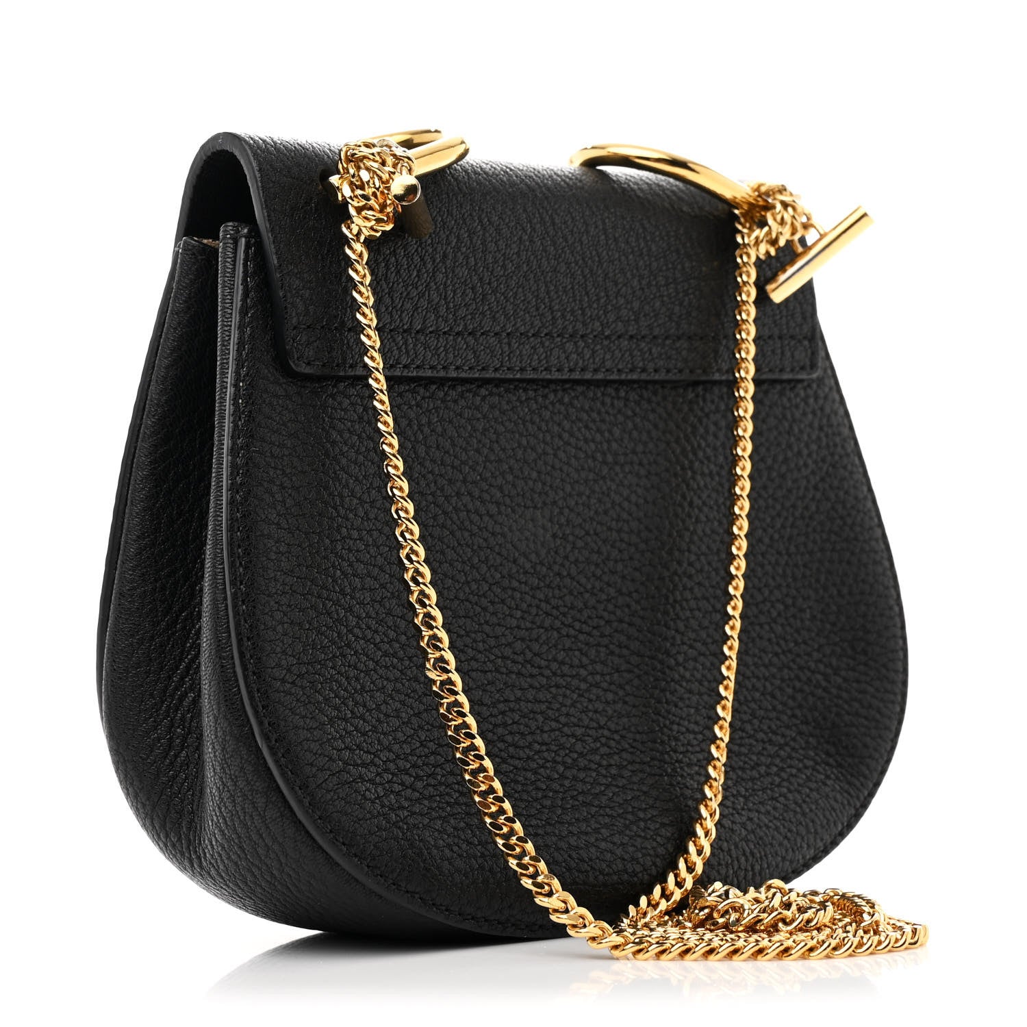 Chloe Grained Lambskin Mini Drew Shoulder Bag Black 3 of 11