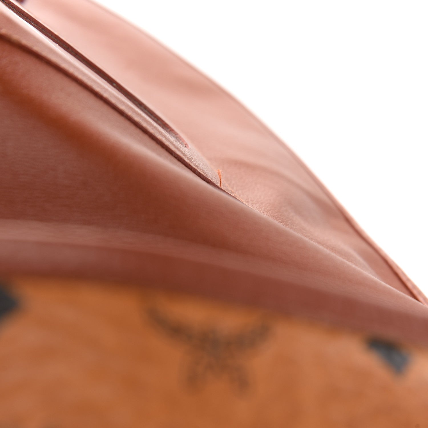 MCM Visetos Small Flap Shoulder Bag Cognac 11 of 12