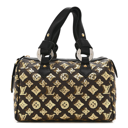 Louis Vuitton Monogram Sequins Eclipse Speedy 28 Gold 1 of 10