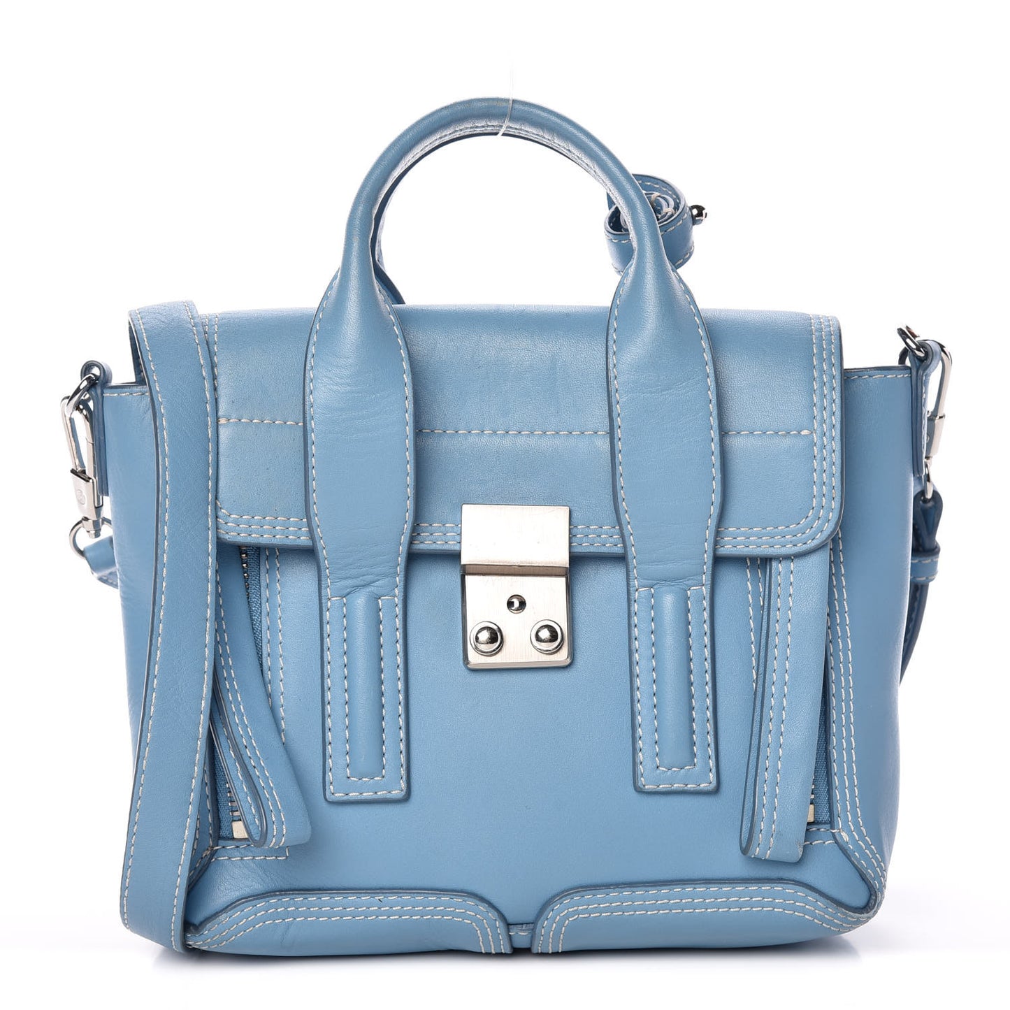 3.1 Smooth Calfskin Mini Pashli Satchel Powder Blue