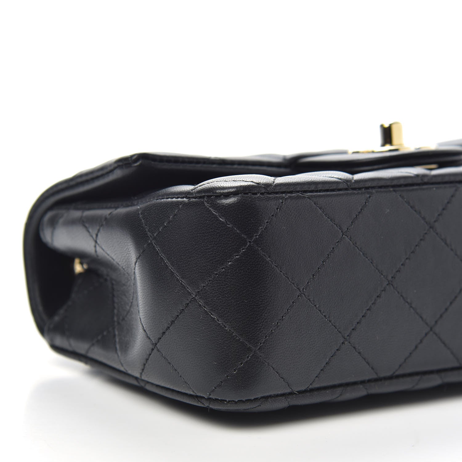 Chanel Lambskin Quilted Mini Rectangular Flap Black 8 of 10