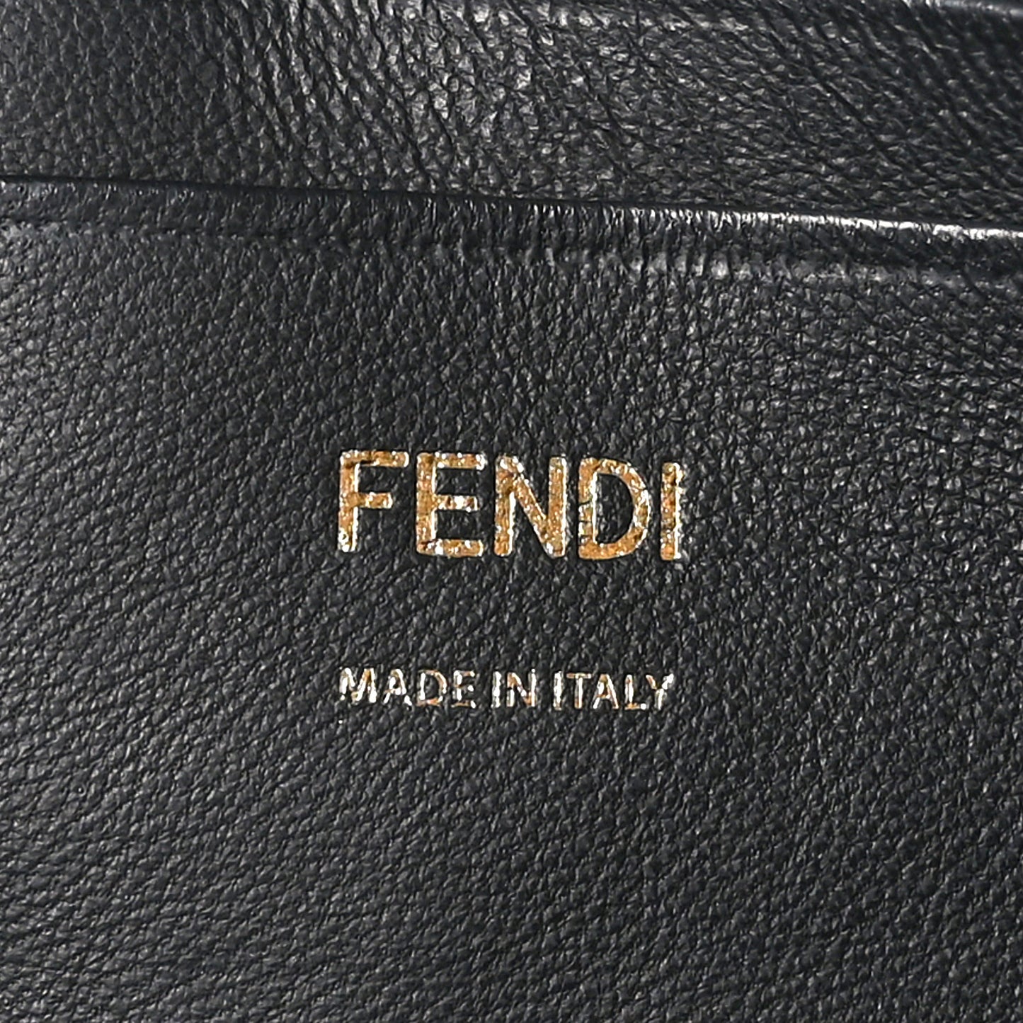 Nappa FF 1974 Embossed Mini Baguette Black