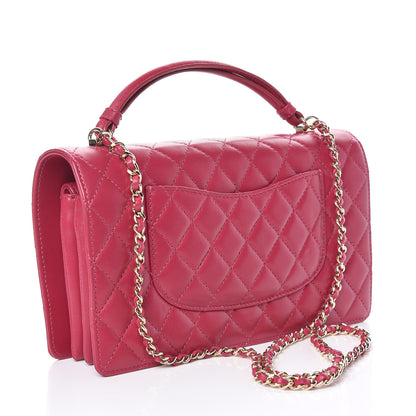 Chanel Lambskin Quilted Small Citizen Chic Flap Dark Pink 3 of 12