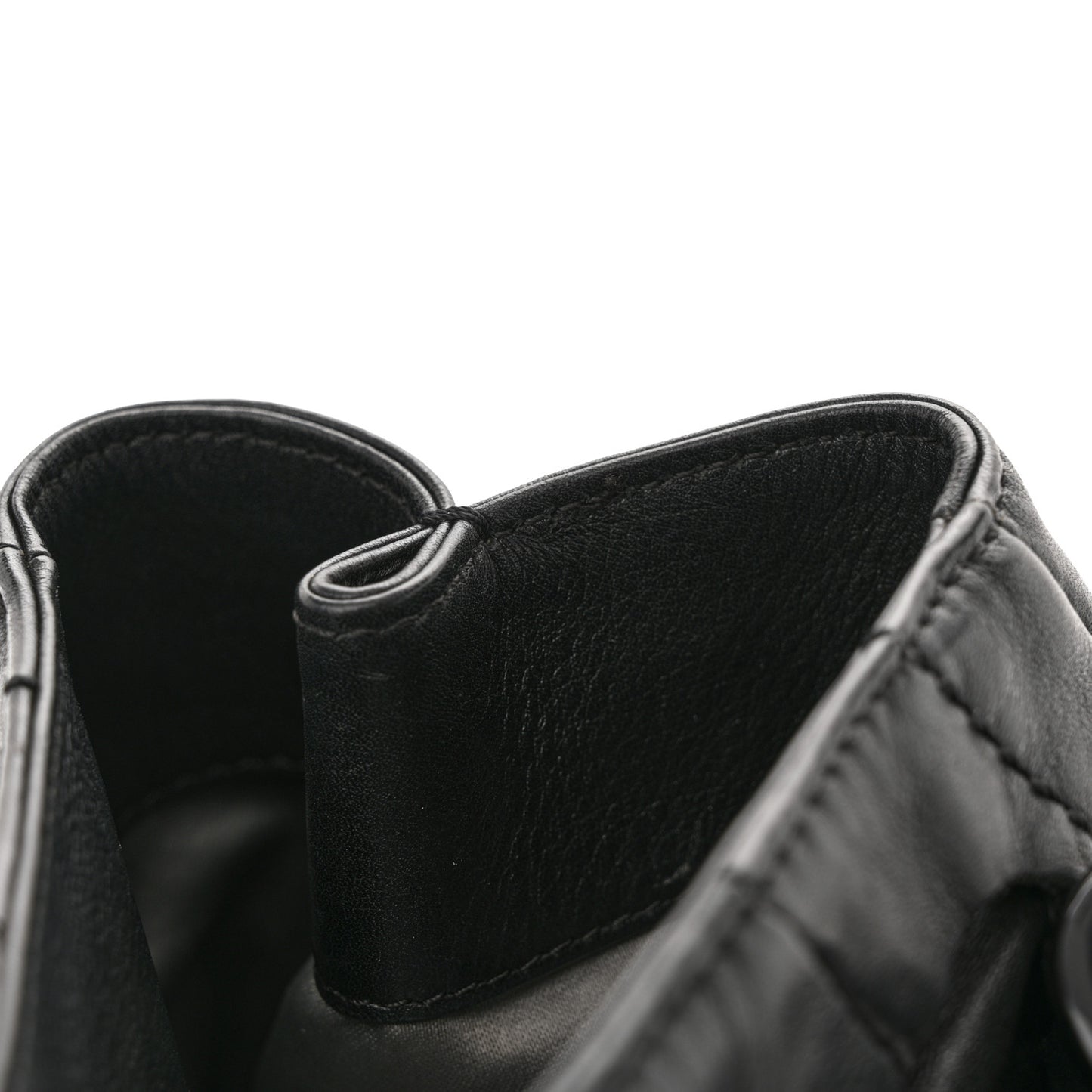Calfskin Modern Chain Rhodoid East West Tote Black