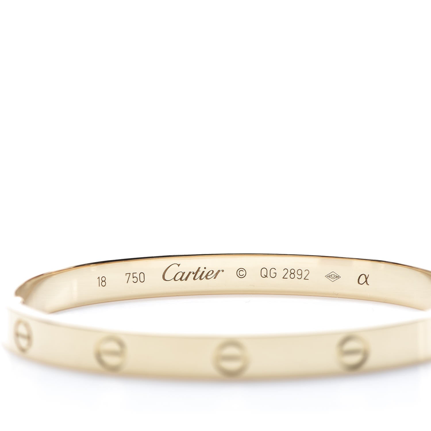 Cartier 18K Yellow Gold LOVE Bracelet 18 4 of 6