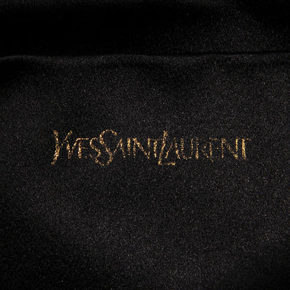 Saint Laurent Textured Patent Monogram Large Belle De Jour Clutch Black 6 of 7