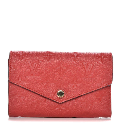 Louis Vuitton Empreinte Compact Curieuse Wallet Cherry 1 of 7