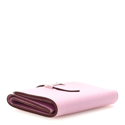 Hermes Epsom Tri-Fold Compact Bearn Wallet Mauve Sylvester 4 of 7