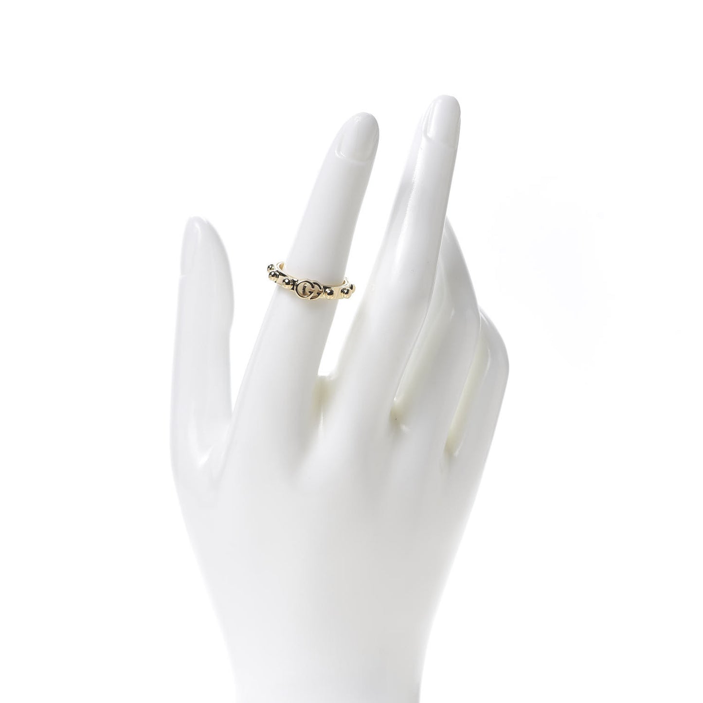 18K Yellow Gold Running GG Ring 53 6.25