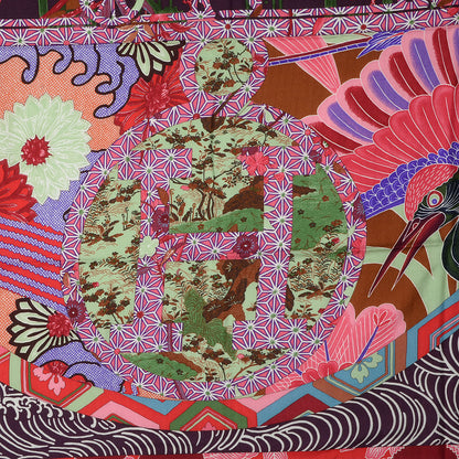 Hermes Cashmere Silk Ex Libris En Monogram Kimonos Scarf Prune Rose Violet 140 5 of 6