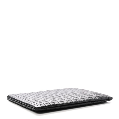 Celine Calfskin Quilted C Charm Pouch Black 4 of 6