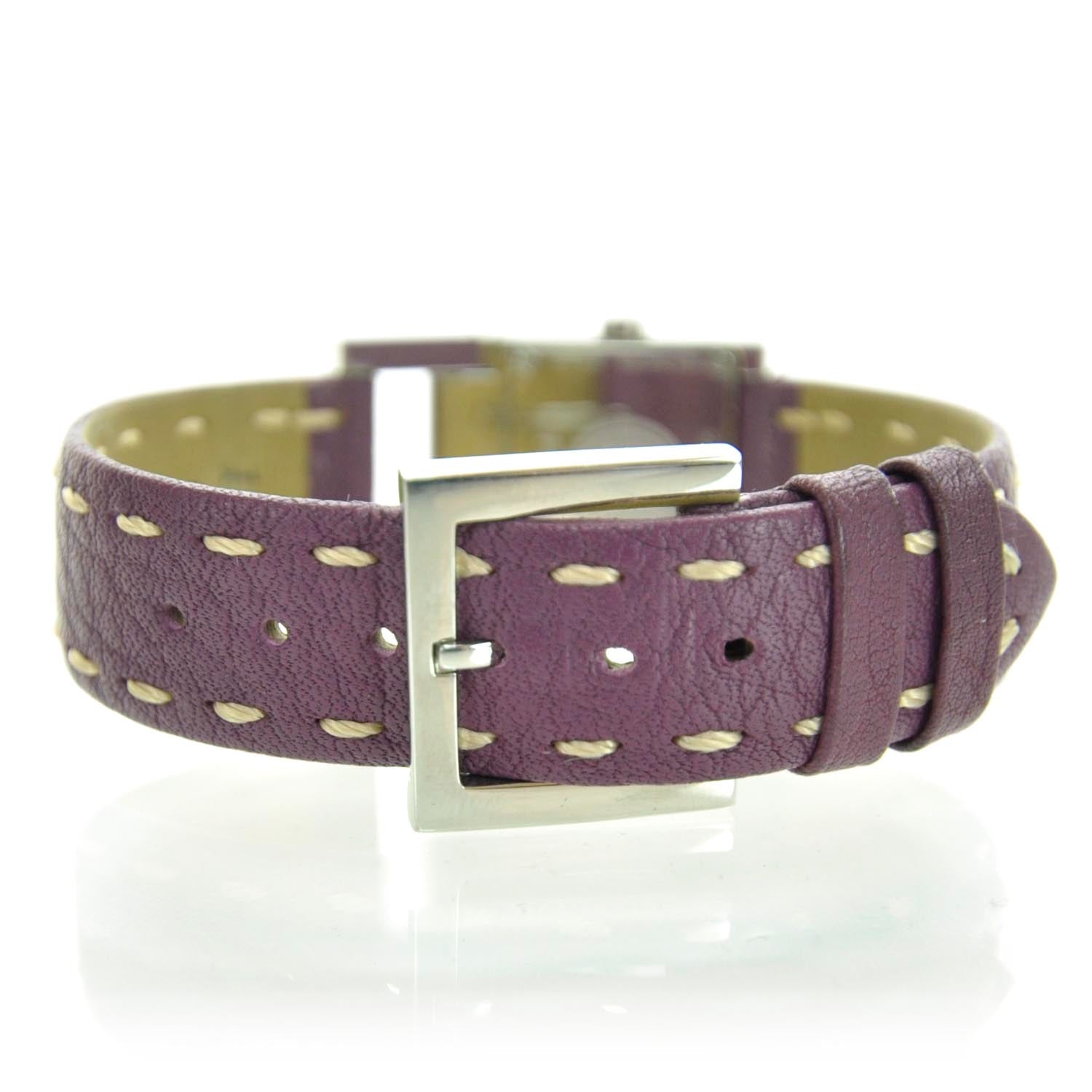 Fendi Stainless Steel Calfskin 23mm Quartz Watch Purple 3 of 7