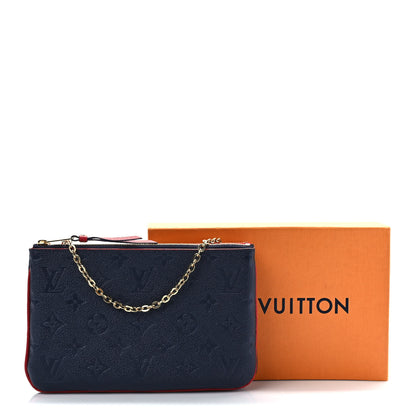 Louis Vuitton Empreinte Double Zip Pochette Marine Rouge 9 of 9