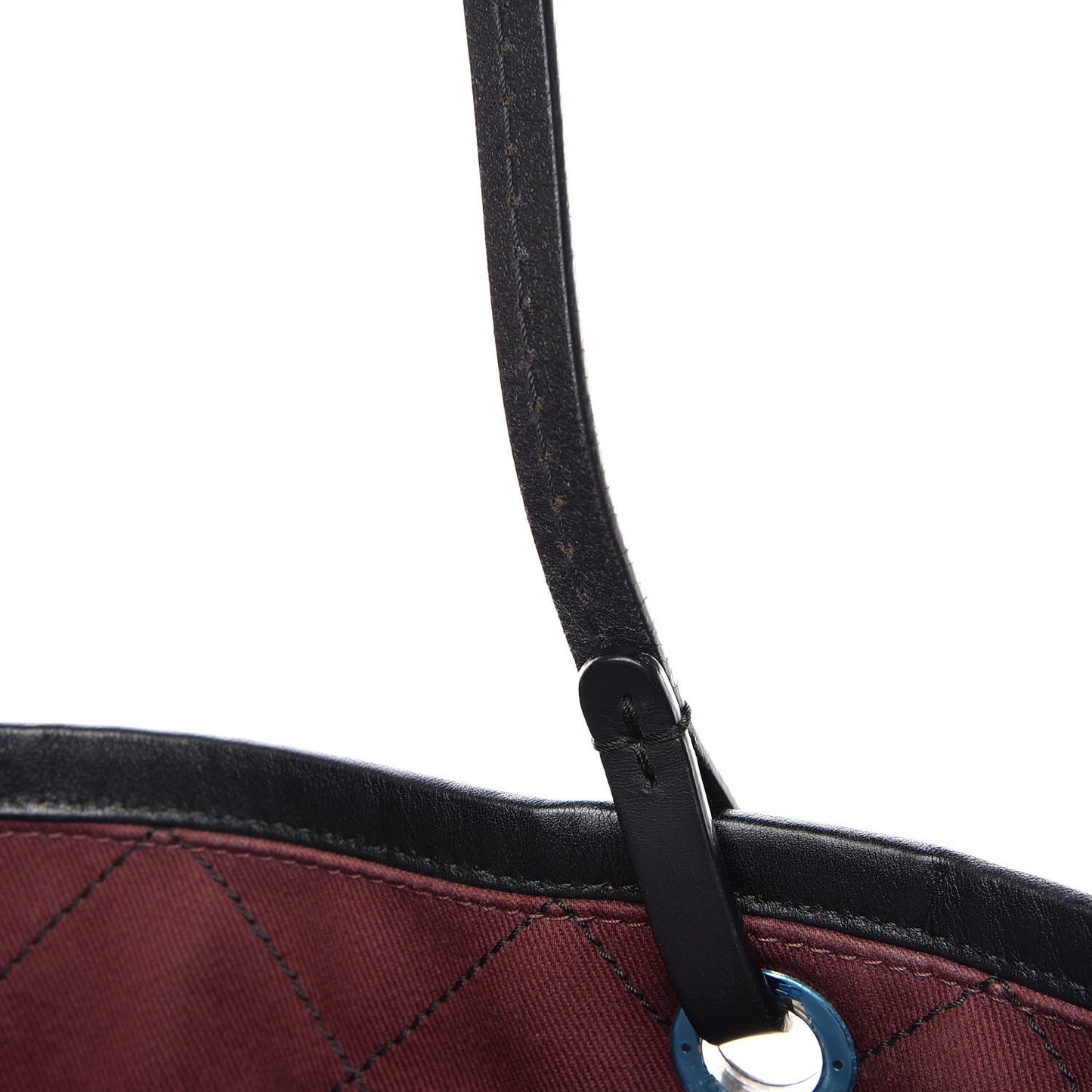 Grained Calfskin Shopping Fever Tote Black