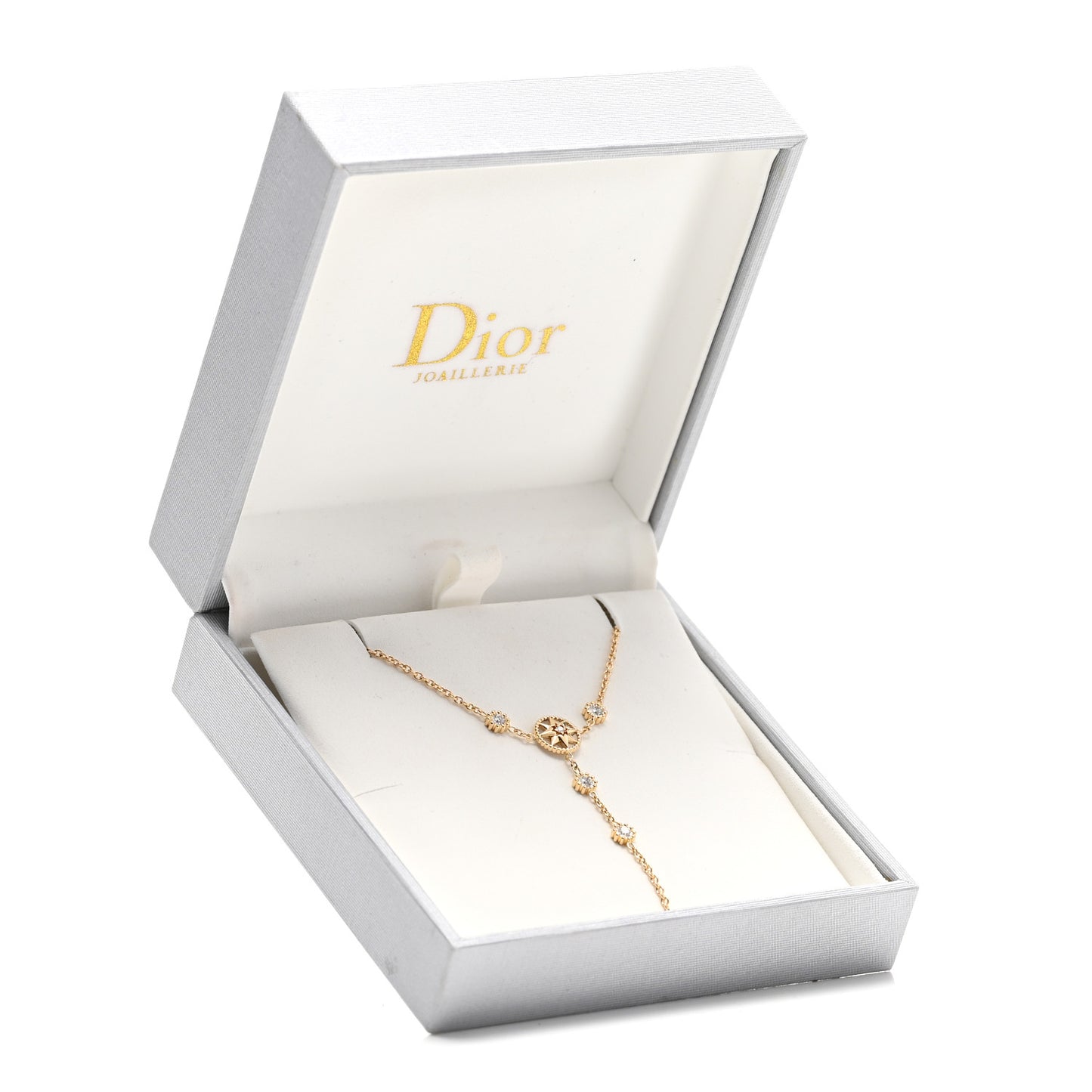 18K Yellow Gold Diamond Mother of Pearl Rose Des Vents Hand Jewel Bracelet