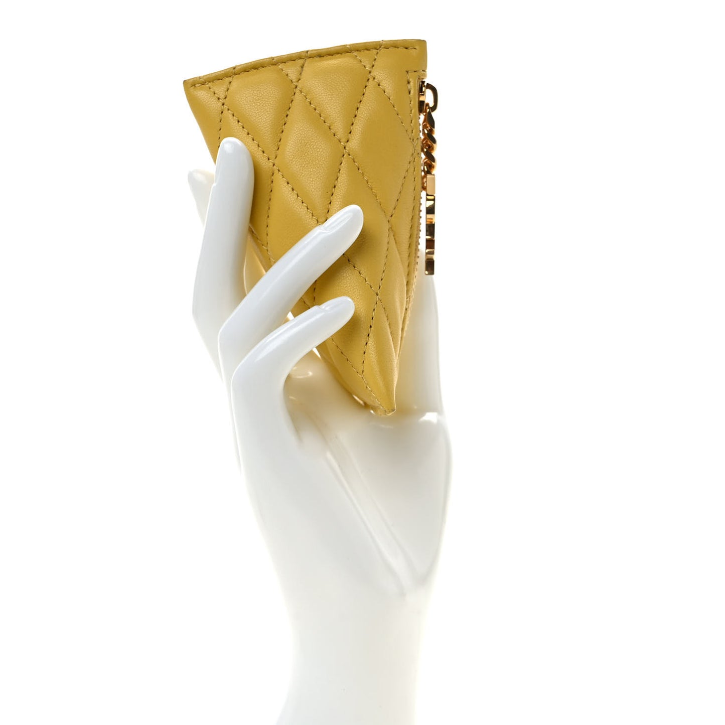 Quilted Lambskin Berlingo Bag Charm Sunflower