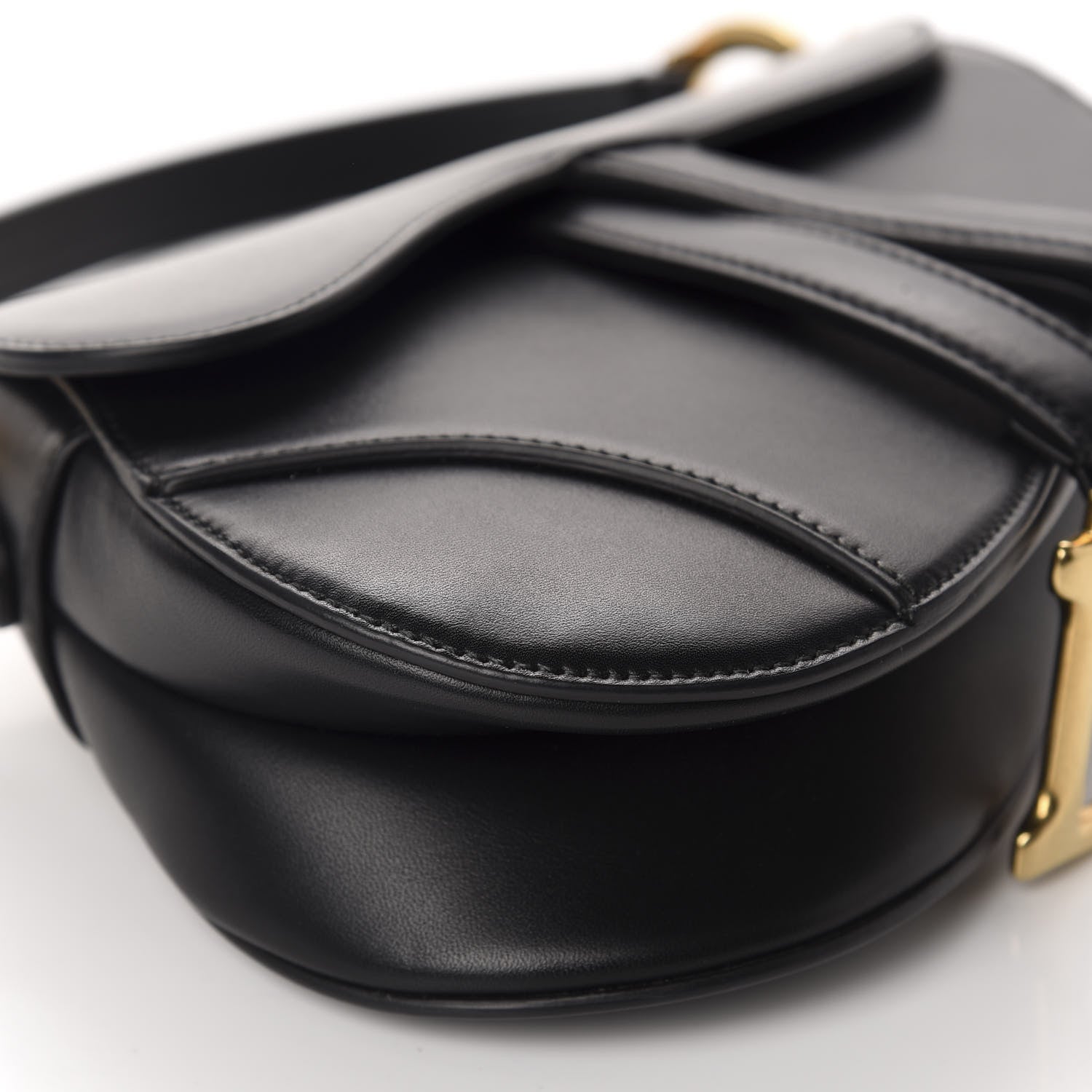 Christian Dior Calfskin Mini Saddle Bag Black 6 of 10