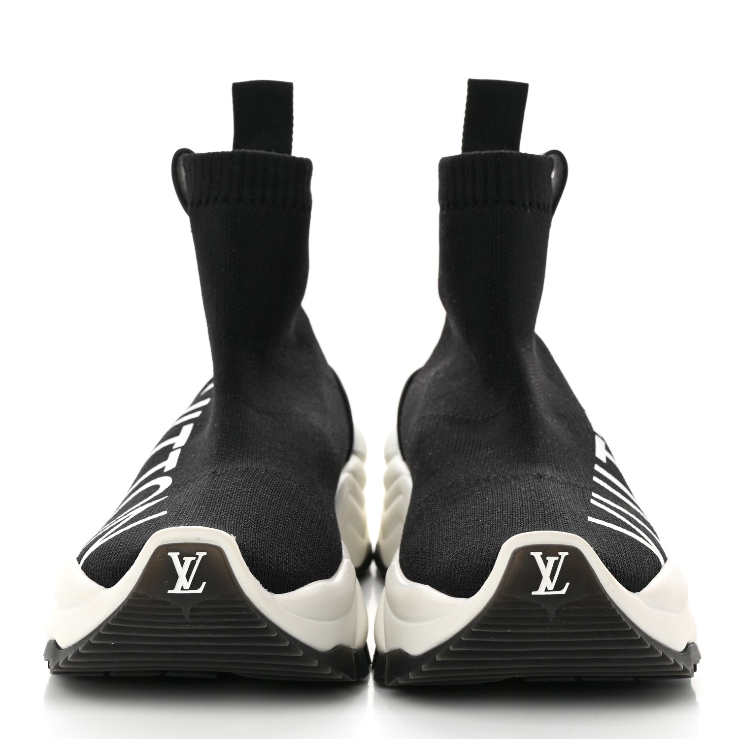 Louis Vuitton Stretch Fabric Run 55 Sneaker Boots 35 Black 2 of 7