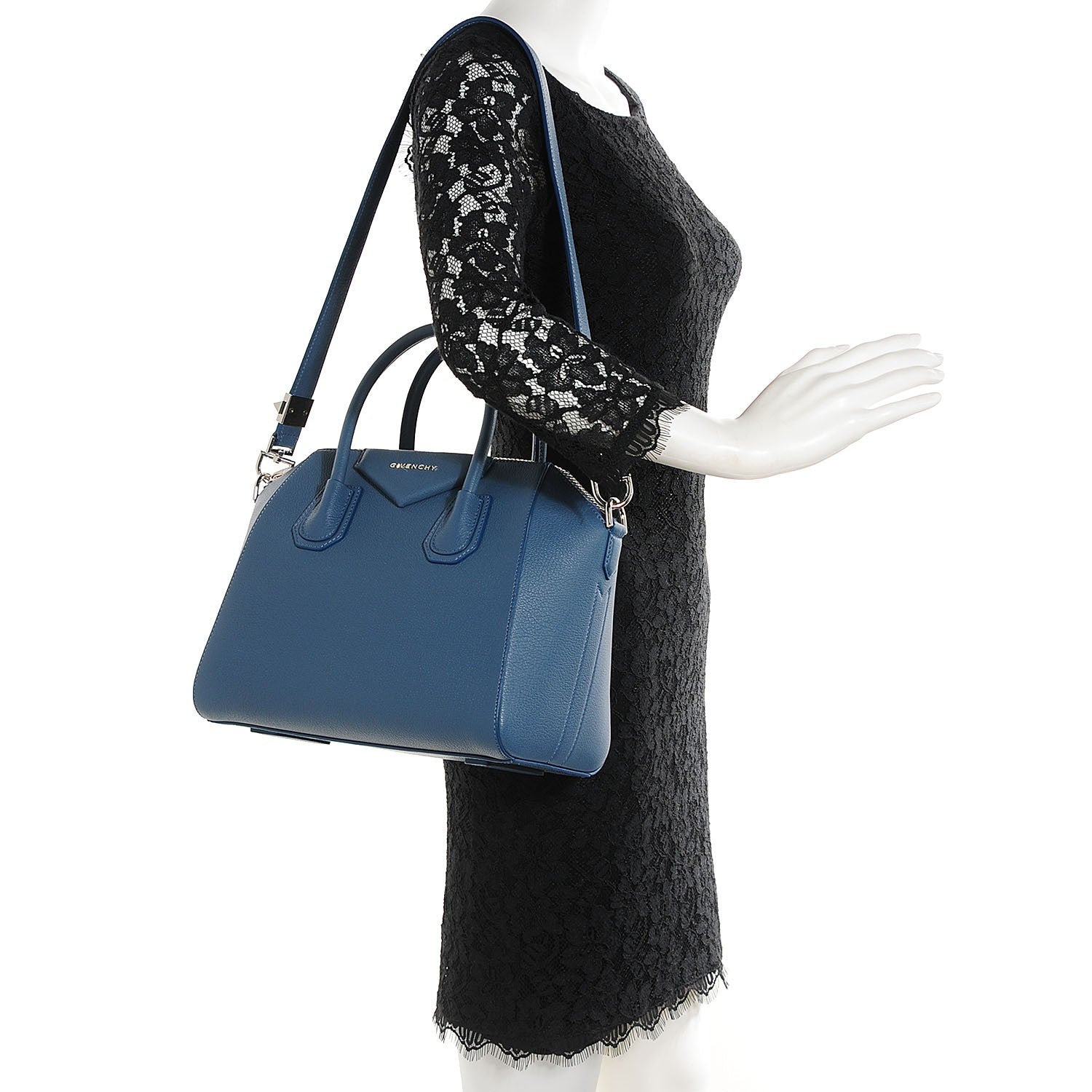 Givenchy Sugar Goatskin Small Antigona Mineral Blue 2 of 11