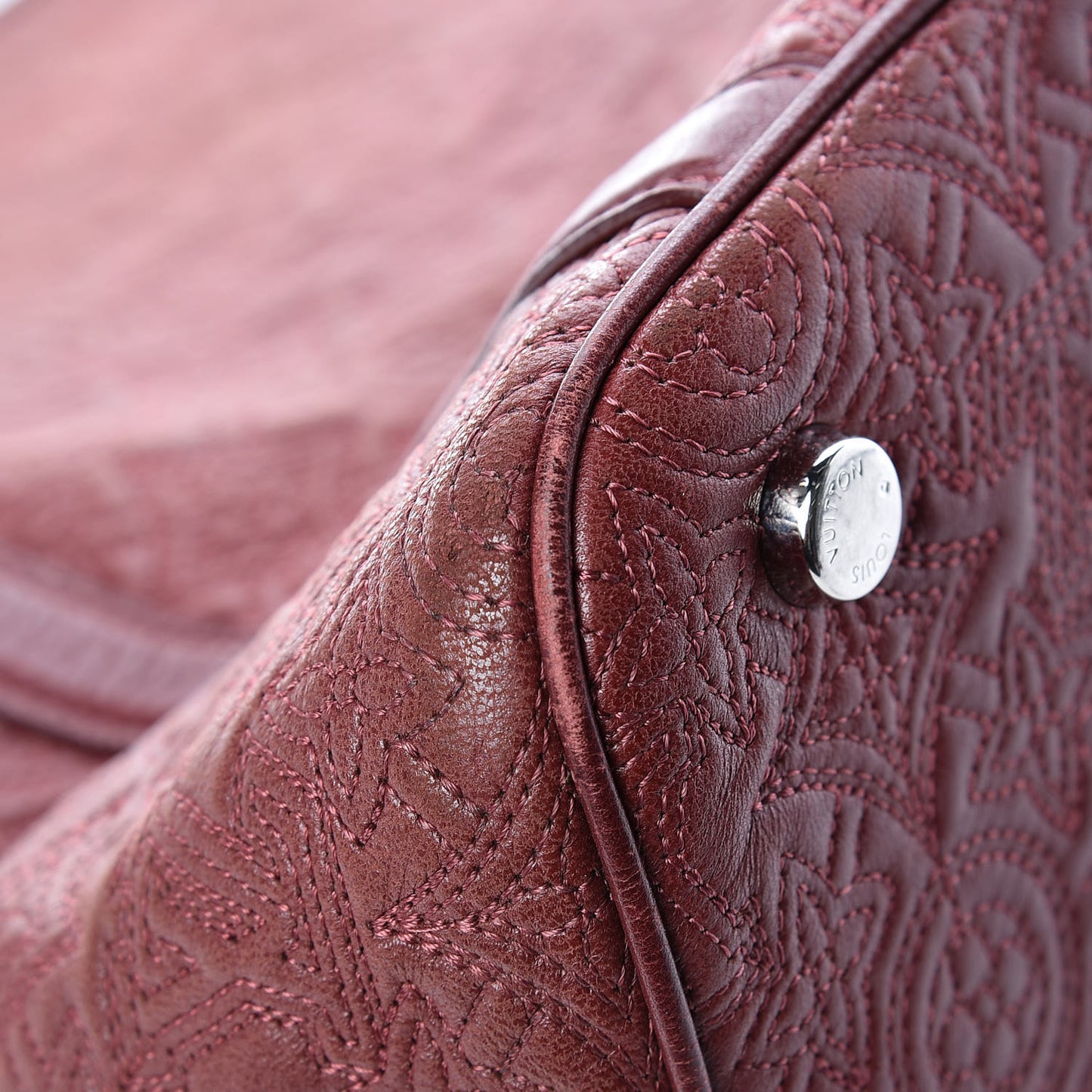Monogram Lambskin Antheia Ixia MM Fuchsia