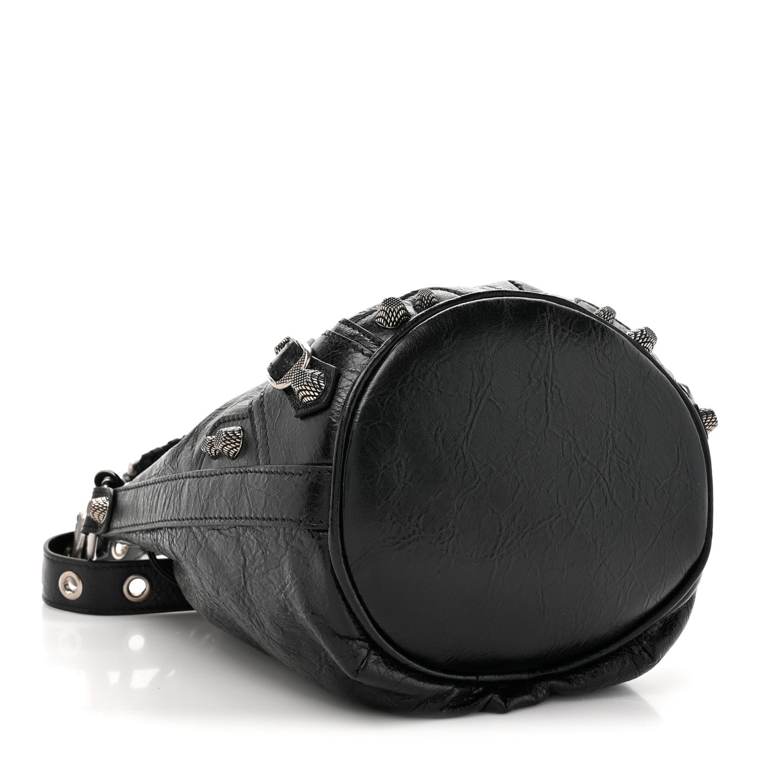 Balenciaga Agneau Arena Le Cagole Bucket Bag XS Black 4 of 10