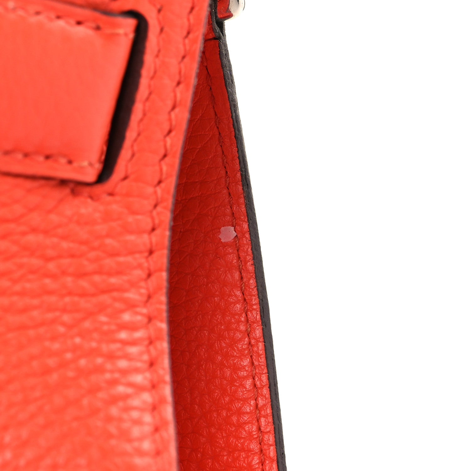 Hermes Taurillon Clemence Jypsiere 31 Orange Poppy 10 of 13