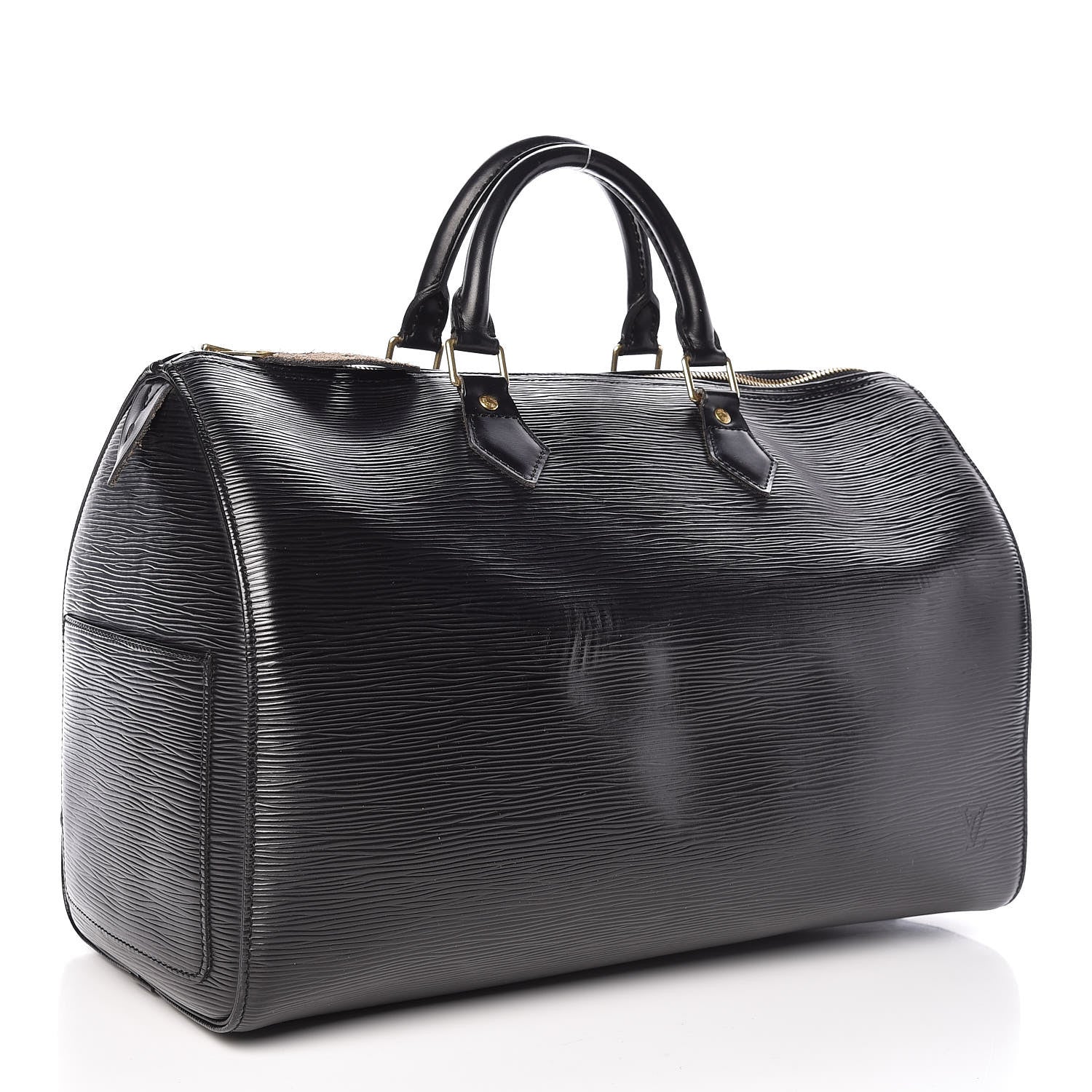 Louis Vuitton Epi Speedy 35 Black 3 of 9