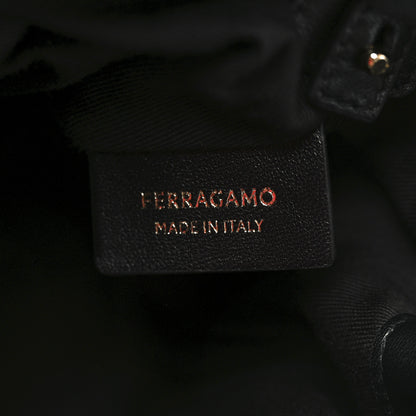 Salvatore Ferragamo Lambskin Small Dumpling Soft Bag Black 6 of 9