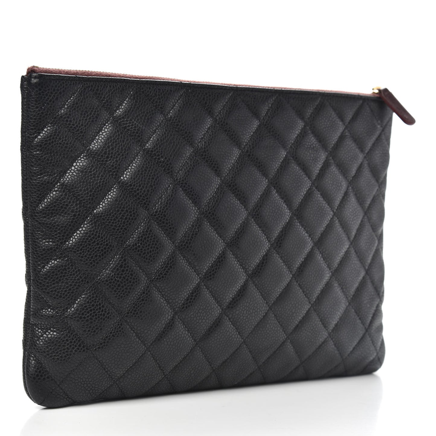 Caviar Quilted Medium Cosmetic Case Black