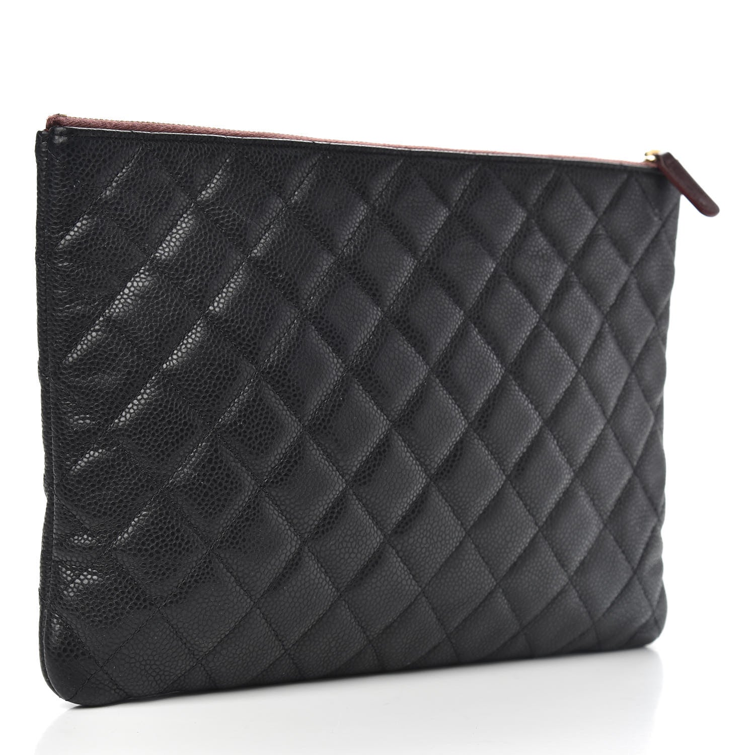 Chanel Caviar Quilted Medium Cosmetic Case Black 3 of 9