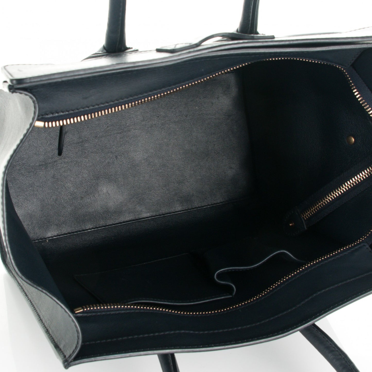 Smooth Calfskin Mini Luggage Navy Blue