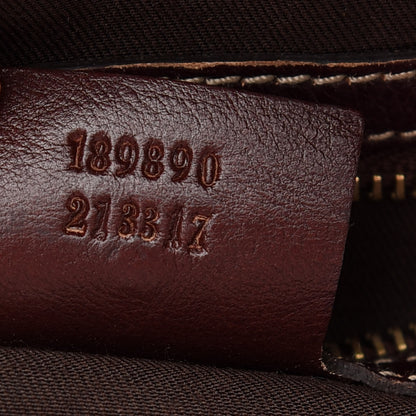 Gucci Monogram Medium Horsebit Nail Boston Brown 8 of 11