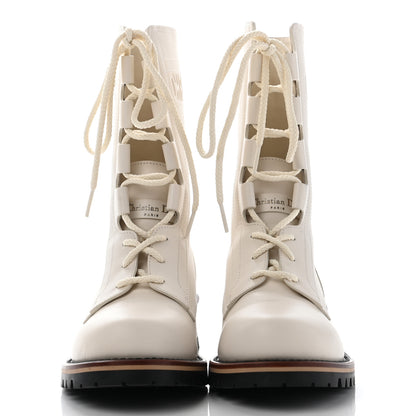 Christian Dior Calfskin Dior Quest 35mm Hiking Boots 36.5 Off White 2 of 16