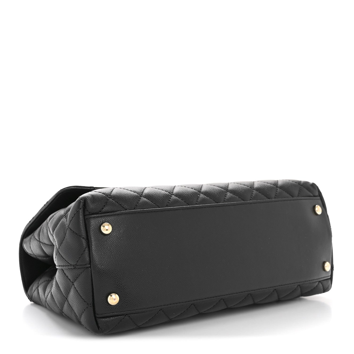 Chanel Caviar Quilted Small Coco Handle Flap Black 4 of 15