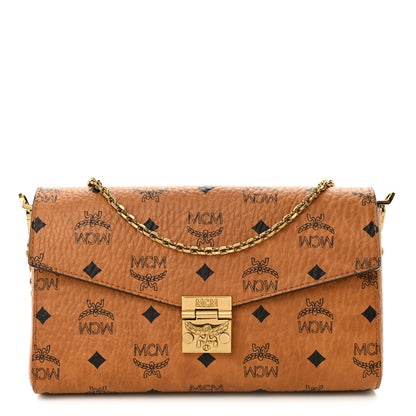 MCM Visetos Millie Wallet On Chain Cognac 1 of 12