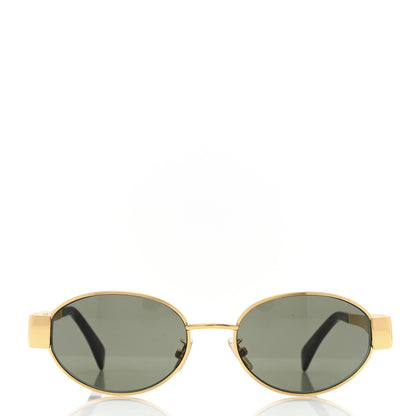 Celine Metal Triomphe 01 Sunglasses CL40235U Gold Green 2 of 7